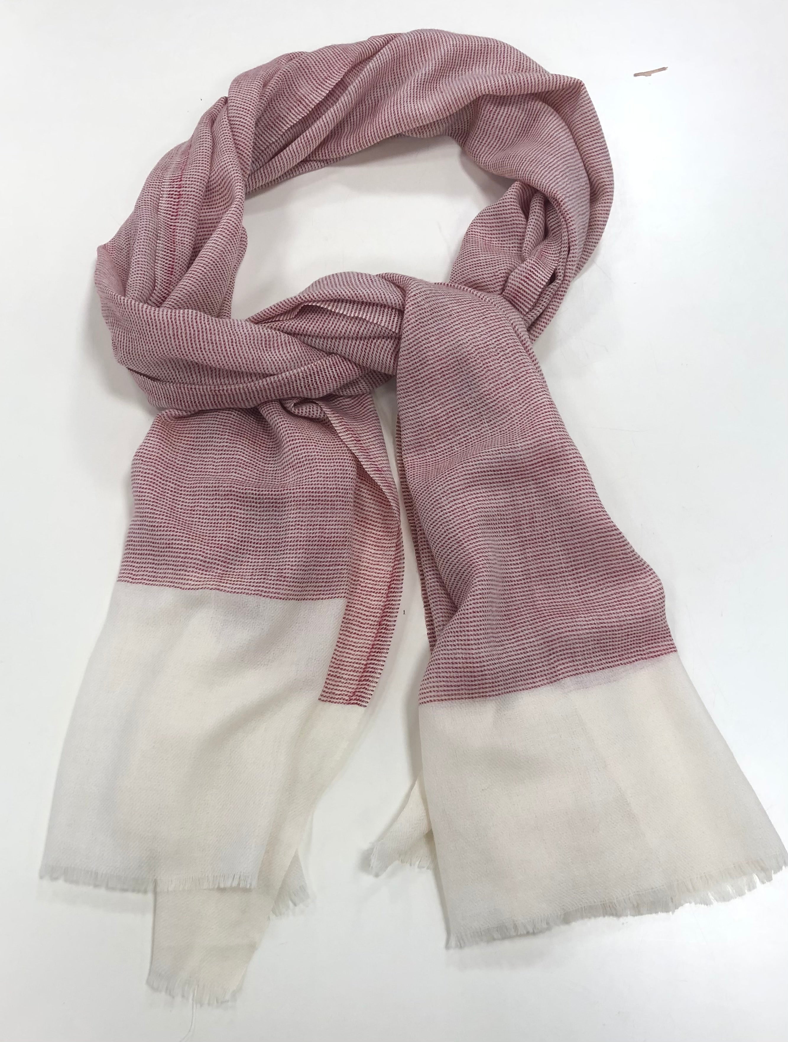 Pashmina wool Scarf/Stole with Dark Grey Border