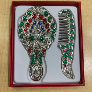 Vintage Comb and Mirror Gift Set
