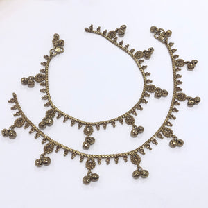 Gold tone/Plated Anklet / Payal With Big Stones
