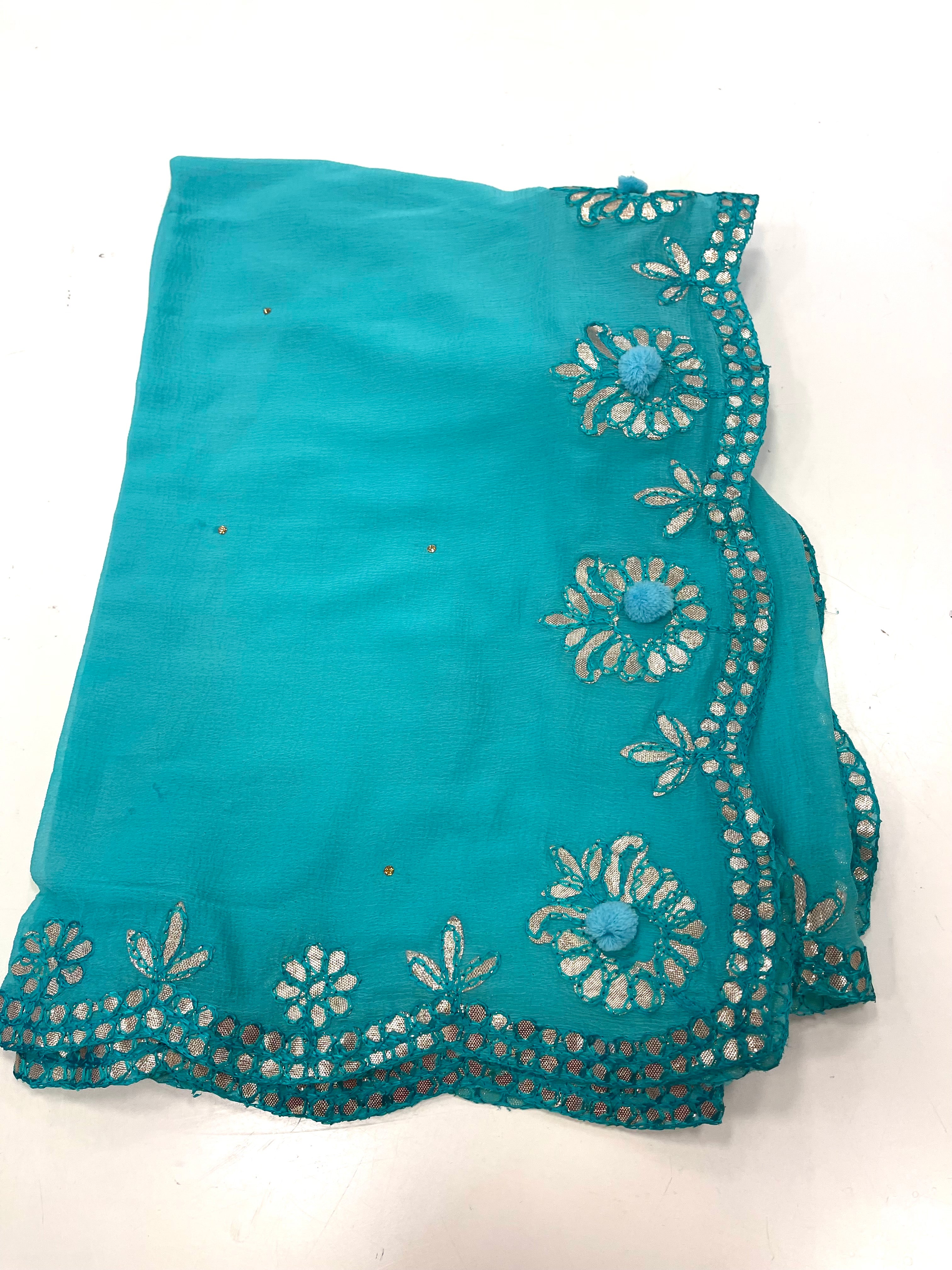 Chiffon Gold Border Dupatta