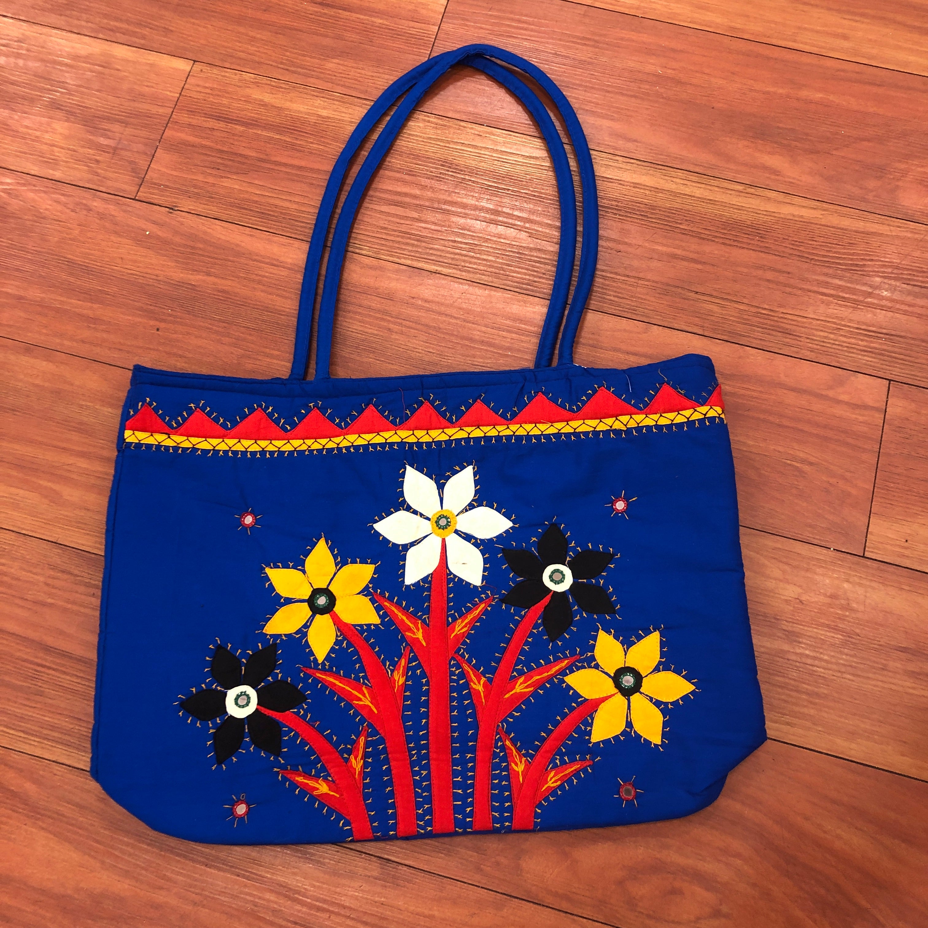 Appliqué work Tote Bag