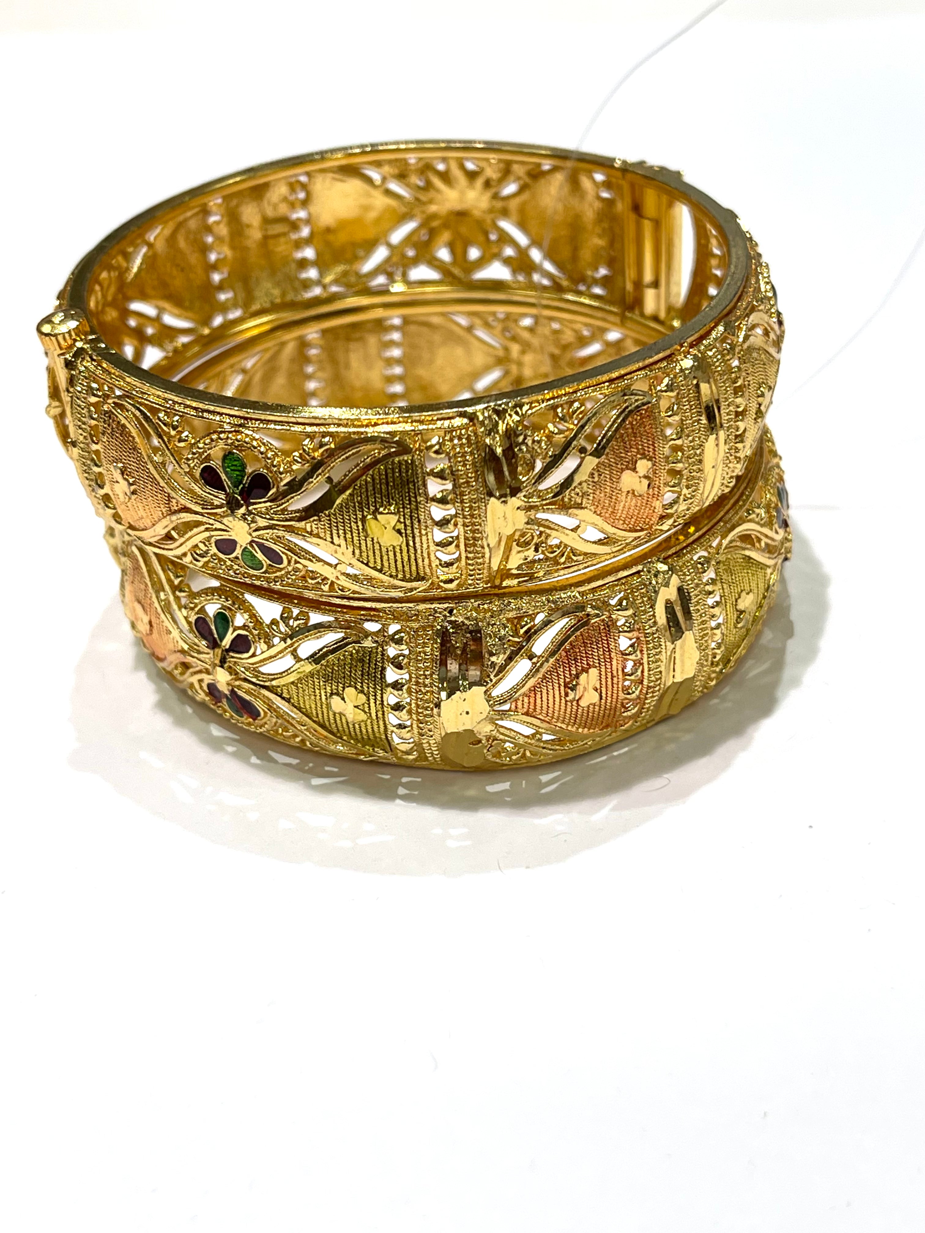 Graceful 1 gm Gold Bangles