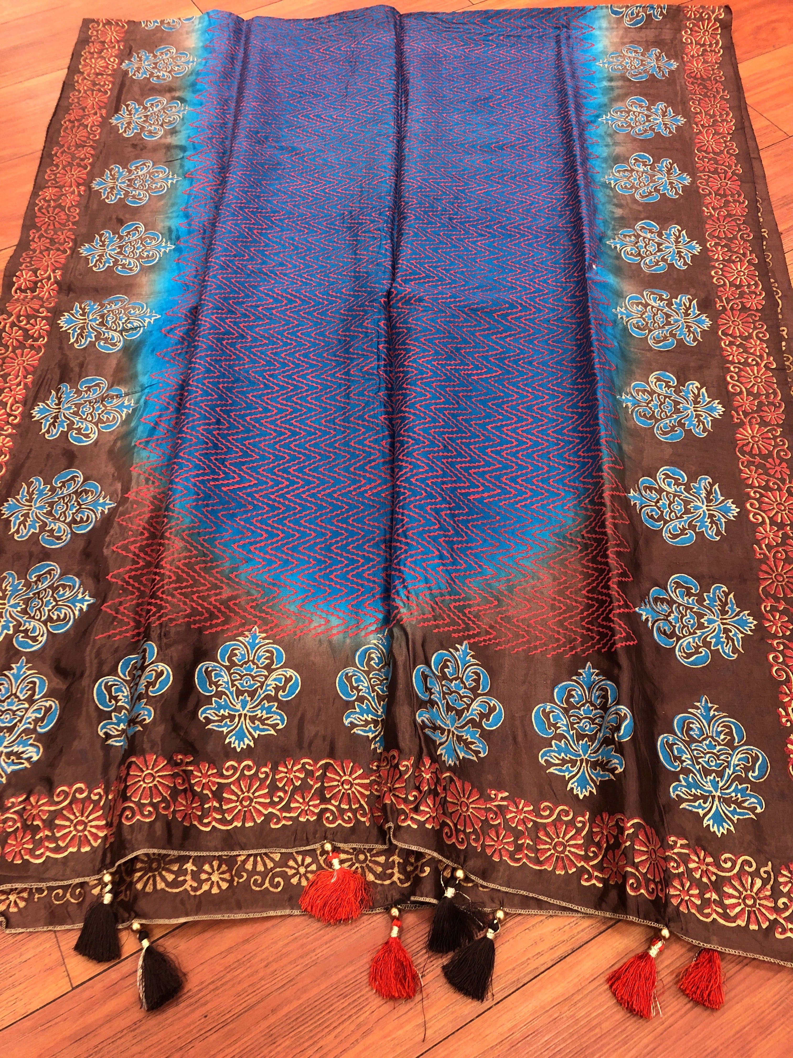 Hand Block print Dupatta