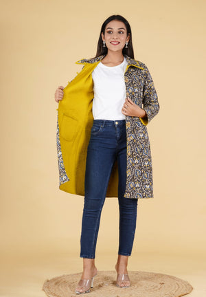 Reversible Cotton Quilted Jacket