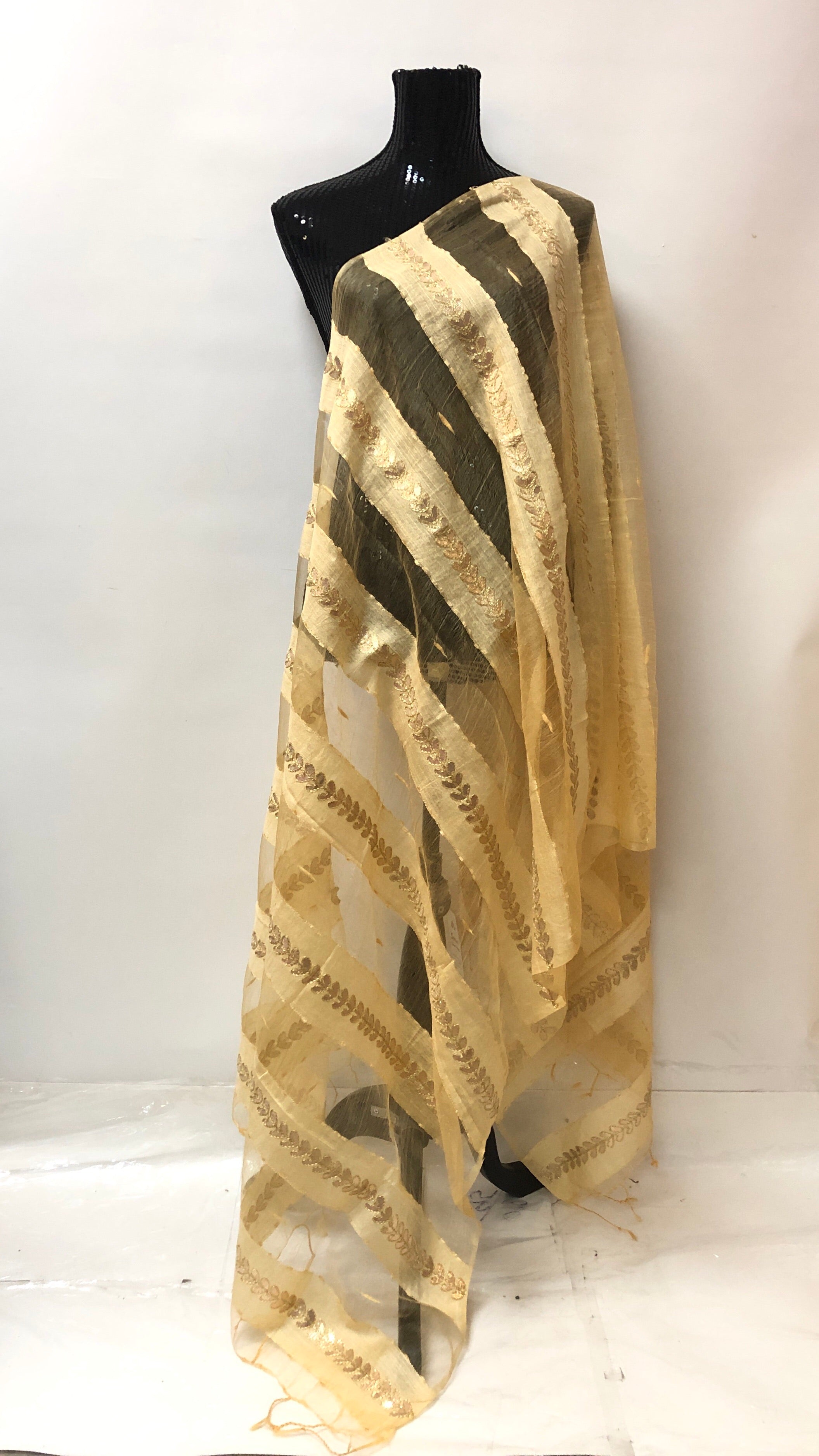 Chanderi Silk Gota Border Dupatta