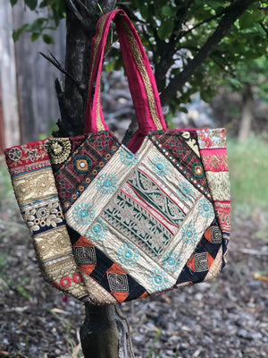 Tribal Banjara Bag Vintage Handmade Boho Bags Ladies Bag Embroidery Shoulder Bag B