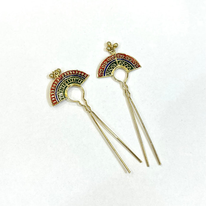 Meenakari  hair pins / ethnic Jewellry