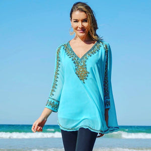 Kaftan Style Top (Colors available)
