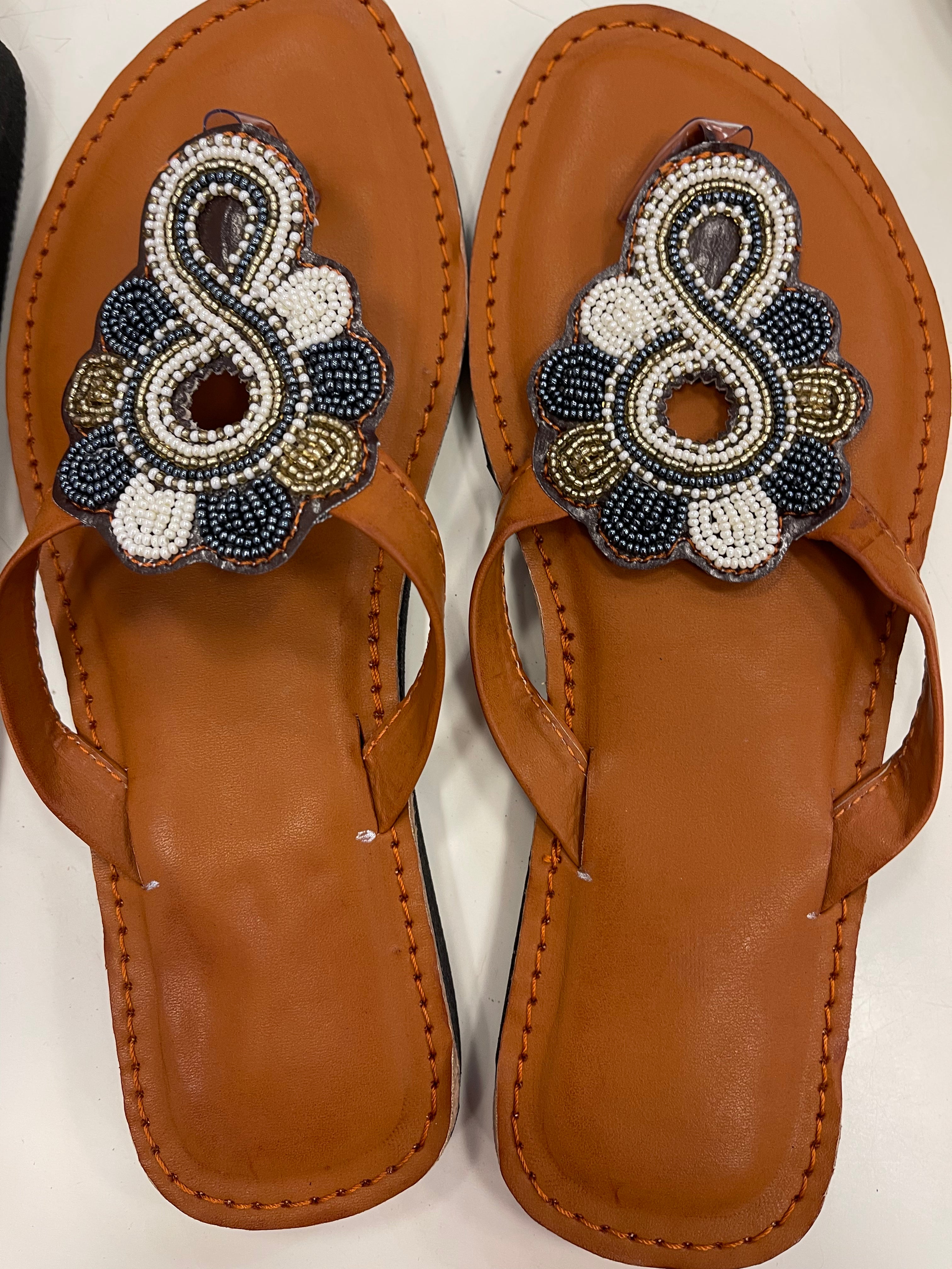 Hand beaded sandals/ Chappals