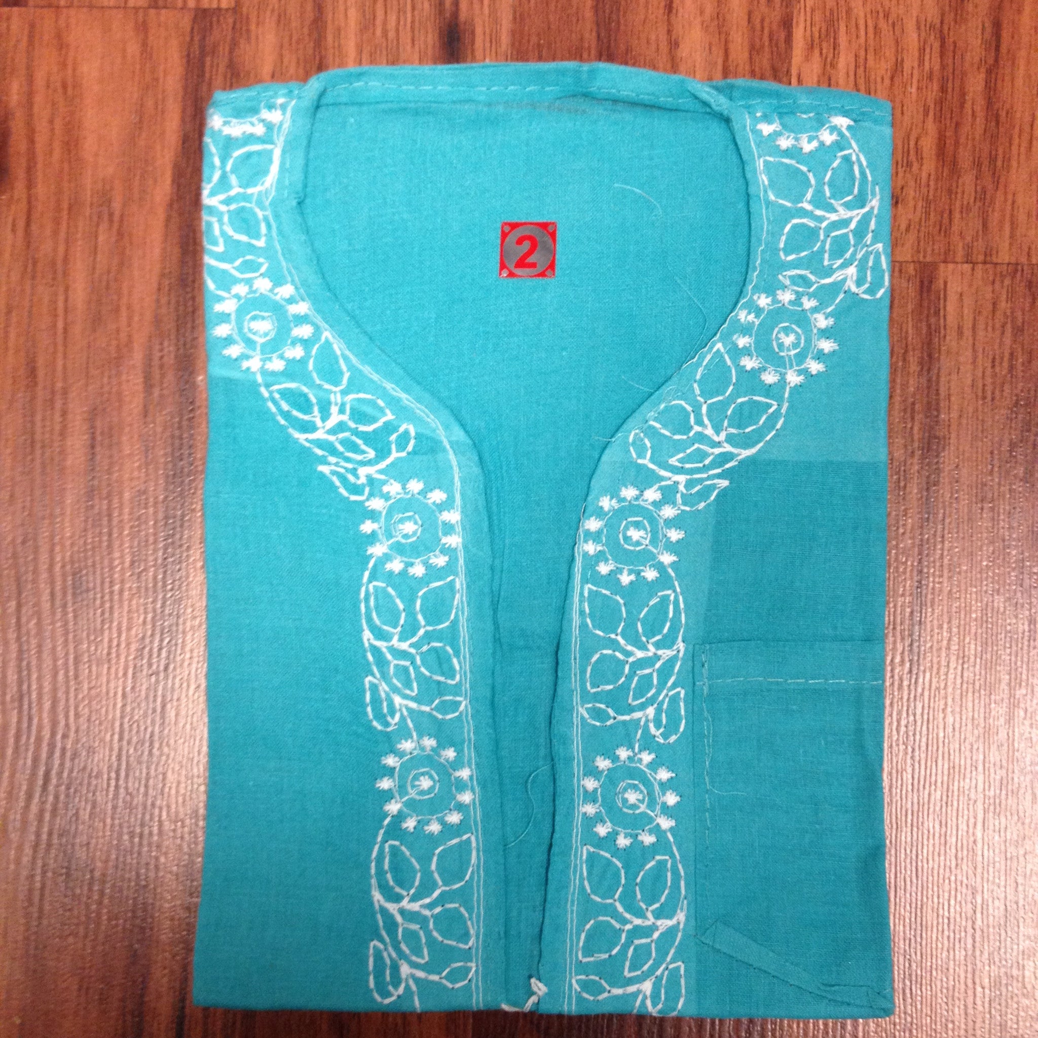 Unisex Cotton Embroidered Kurta - 12