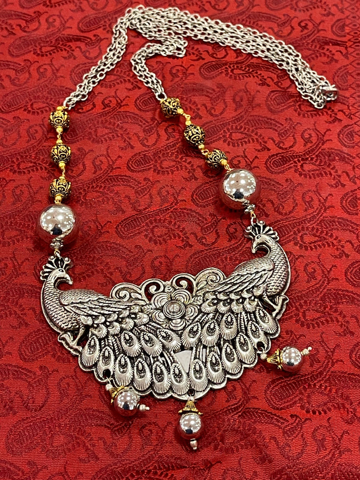 Oxidized/German Silver Necklace