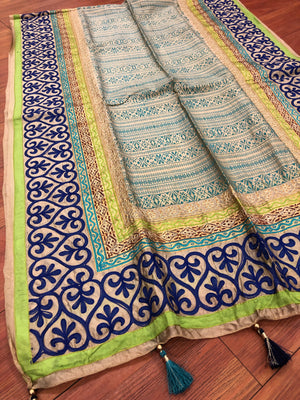 Hand Block print Dupatta