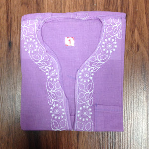 Unisex Cotton Embroidered Kurta - 9