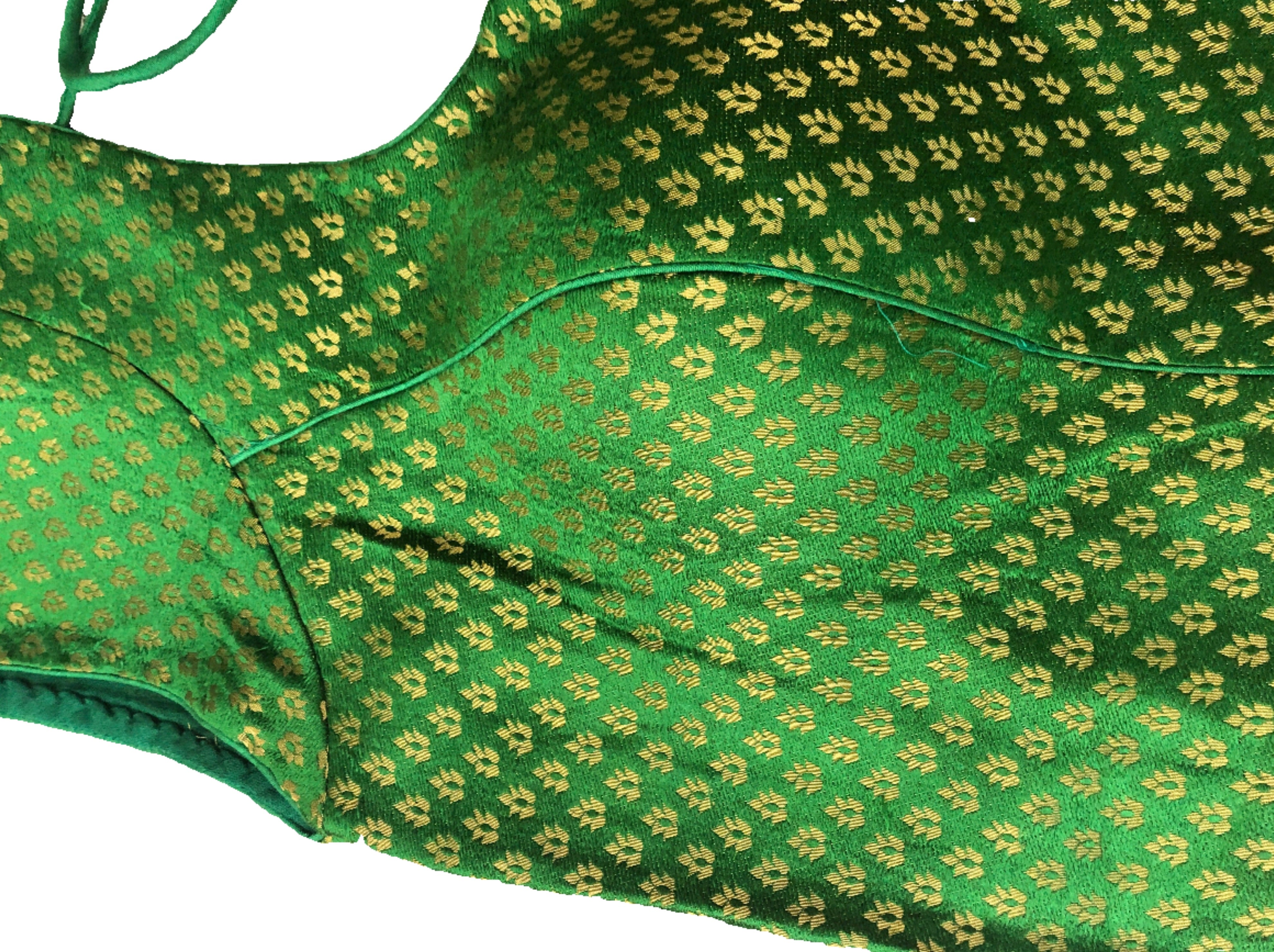 Brocade Blouse - Green (Plus size)