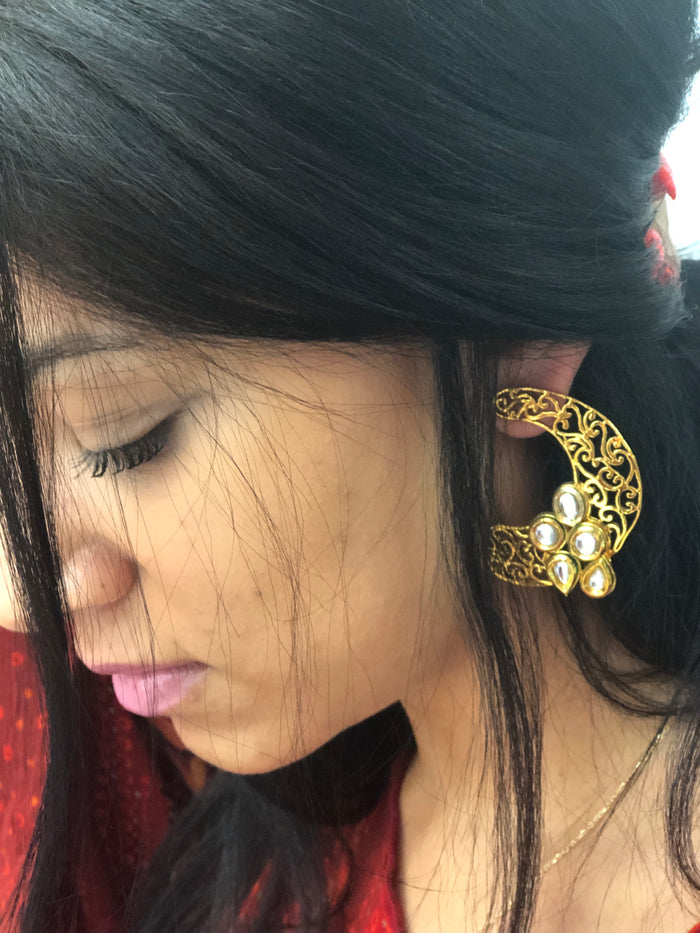 Indian meena kari earrings-Meena Earrings- Indian earrings- Dangle ear –  zamarutjewel